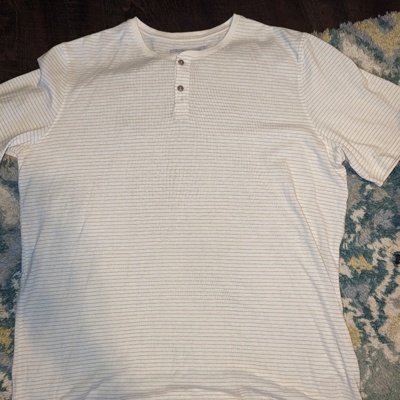 Outerknown Henley Stripe Tee - Picture 2 of 3